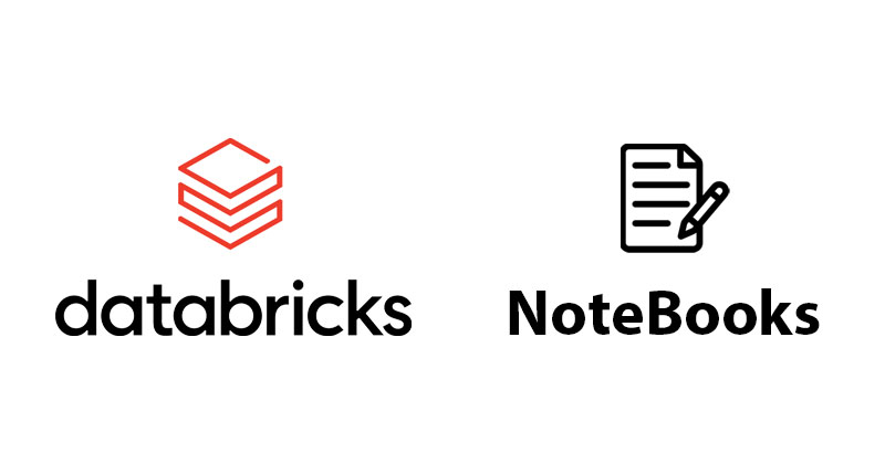 Databricks and Notebooks logos