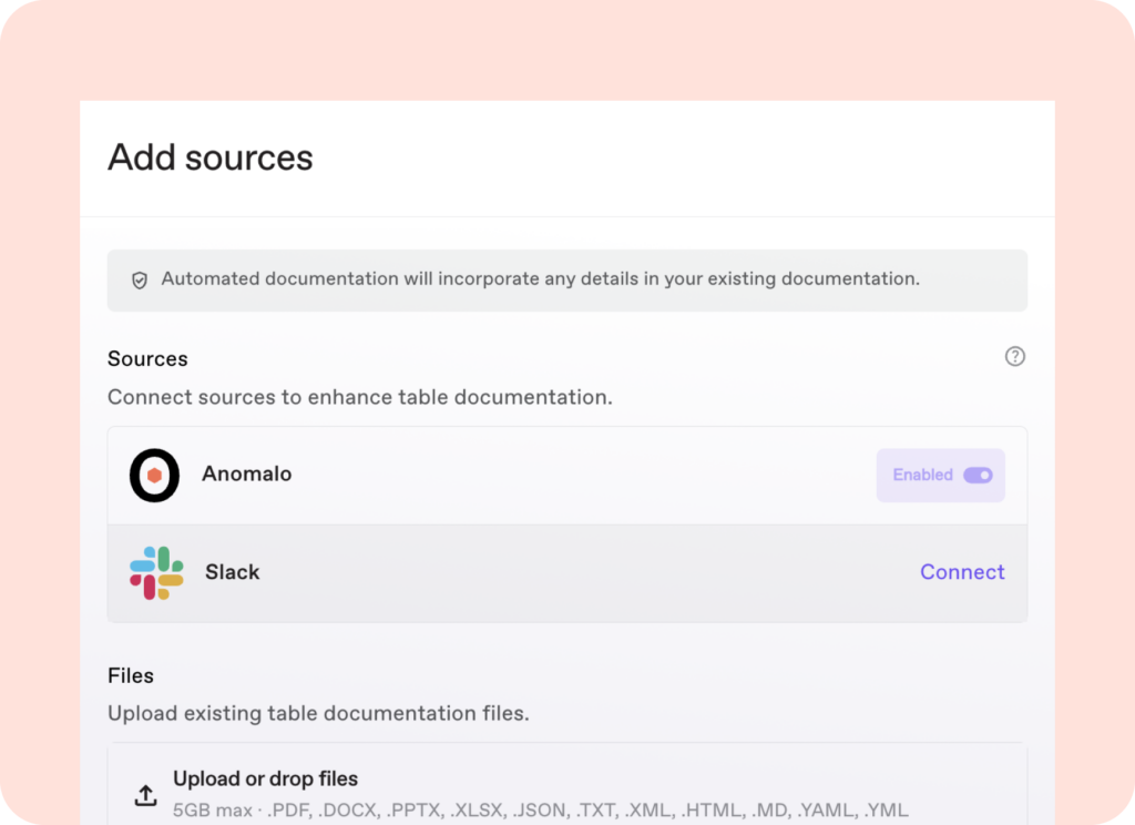 Data Documentation atlas product page - Anomalo